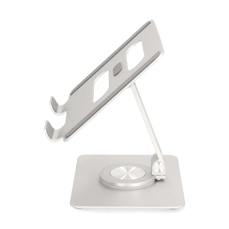 Tablet Standaard Draai- en Kantelbaar - Zilver