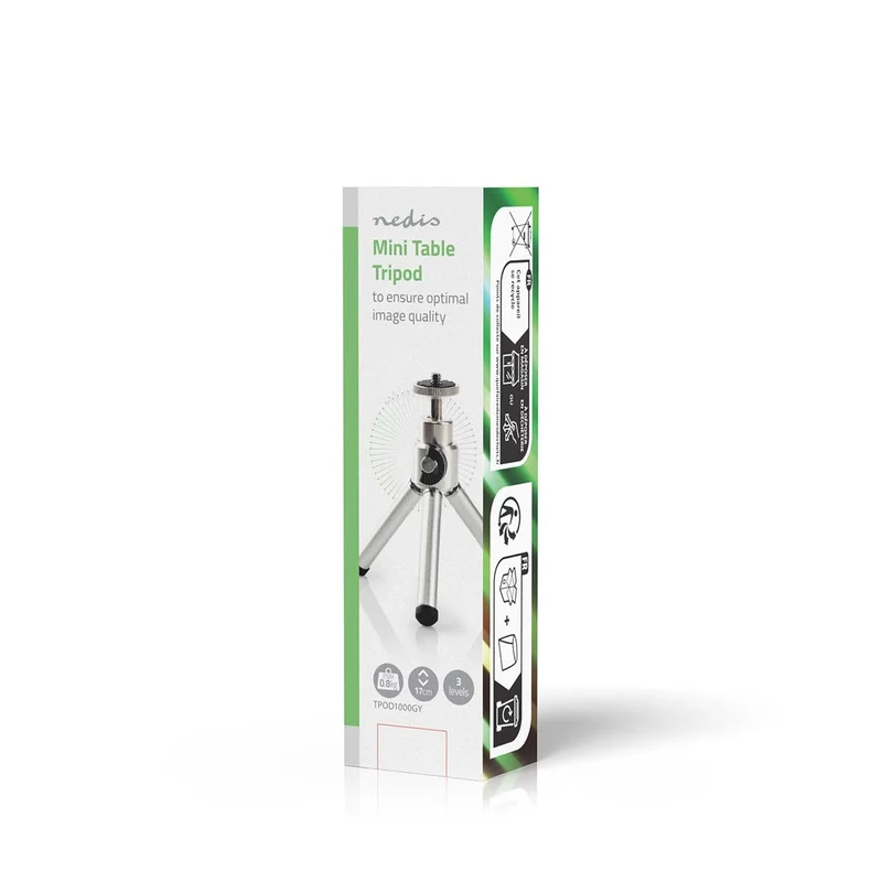 Statief Camera - Maximaal draagvermogen: 0.8 kg - Minimale werkhoogte: 11 cm