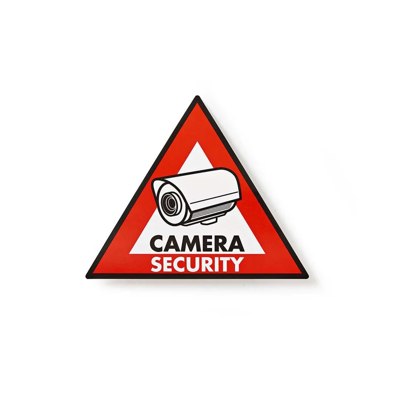 Waarschuwingssticker Driehoek - Rood - 5 Stuks