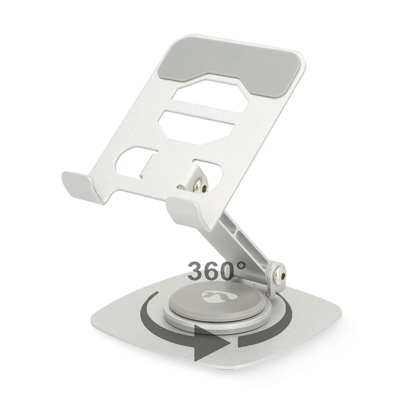 Smartphonestandaard Universeel - Draai- en Kantelbaar - Zilver