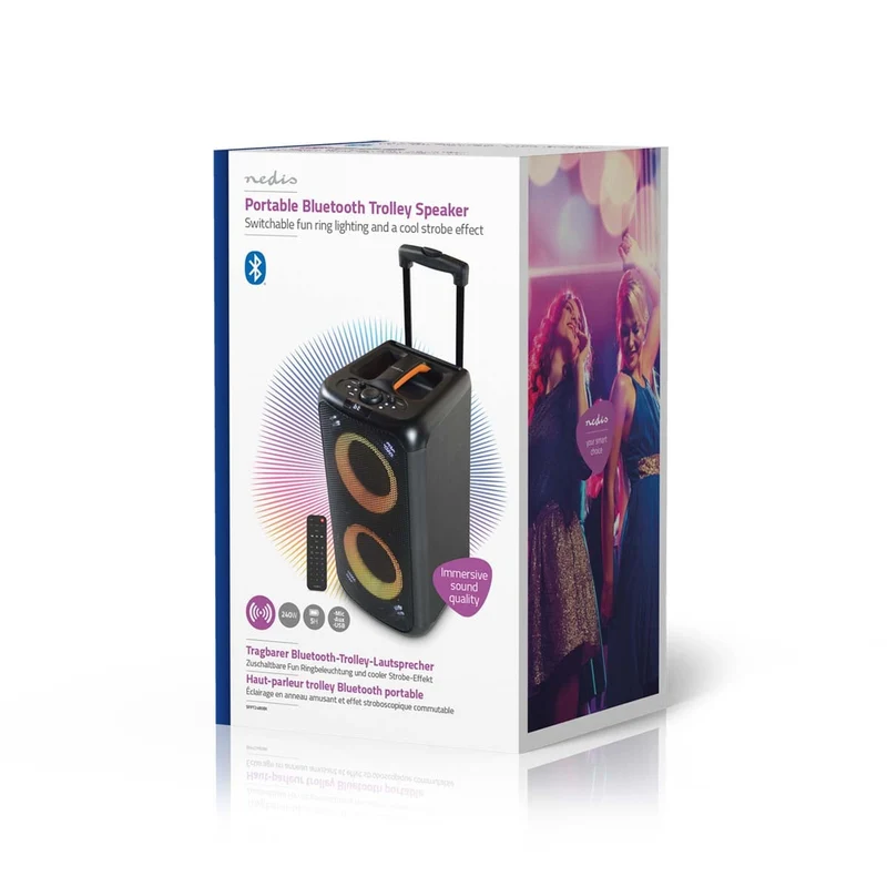 Bluetooth® Party Speaker Batterij 1 werkingstijd standaard verbruik: 300 min - 240W - Handvat