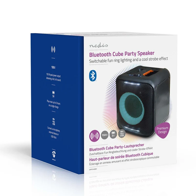 Bluetooth® Party Speaker Batterij 1 werkingstijd standaard verbruik: 300 min - 150W - Handvat