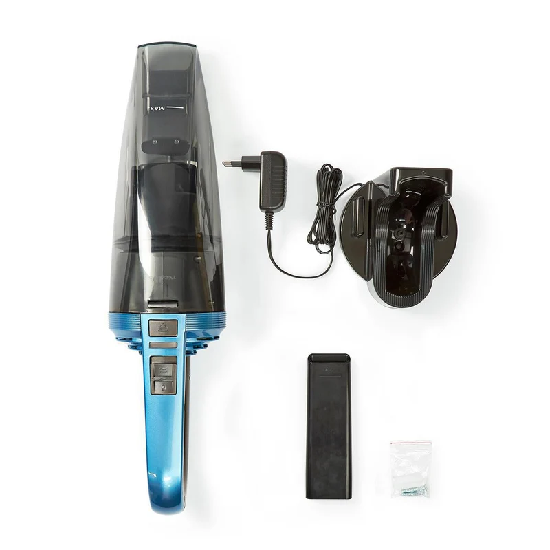 Handstofzuiger 75W - Drogen / Nat - Blauw / Grijs
