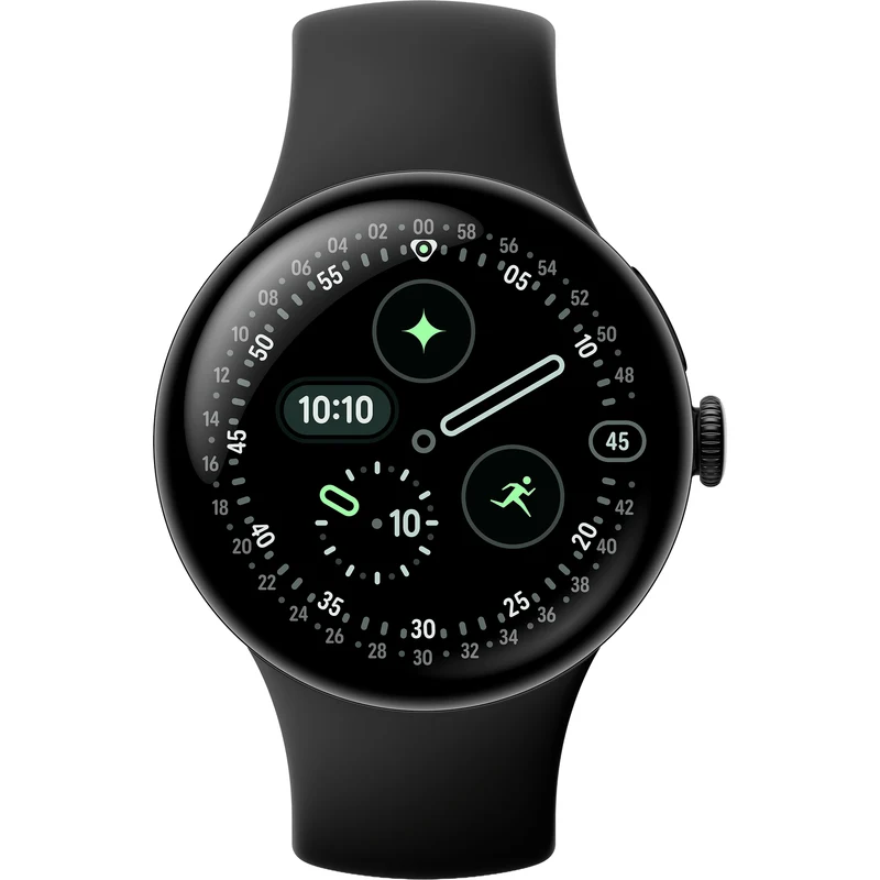 Google Pixel Watch 4 eSIM Smartwatch, 45mm, Black