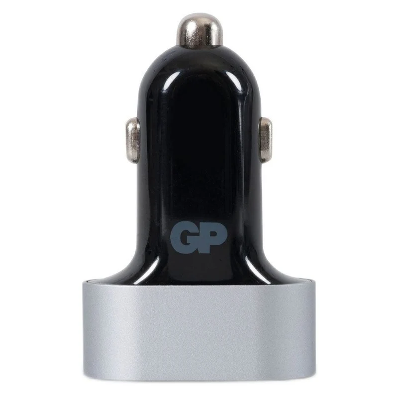 GP Car Charger til bilen, 3 USB output, samlet output på 31,5W, Sort