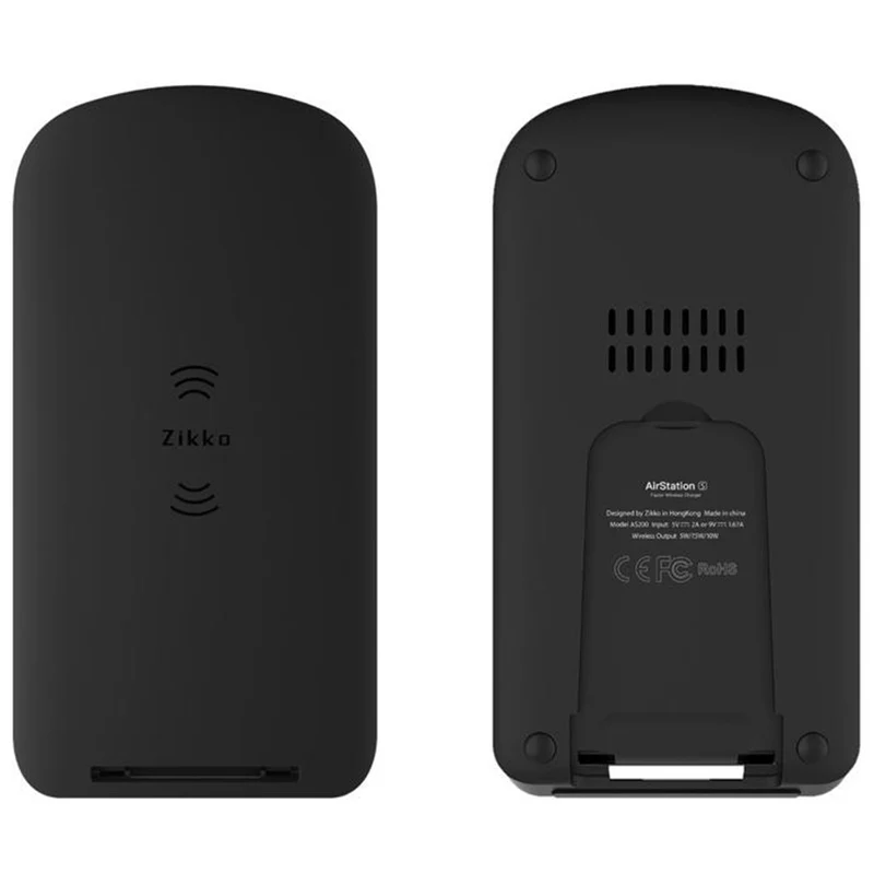 Zikko AS200 5-10W Qi trådløs oplader til iPhone, Samsung mfl.