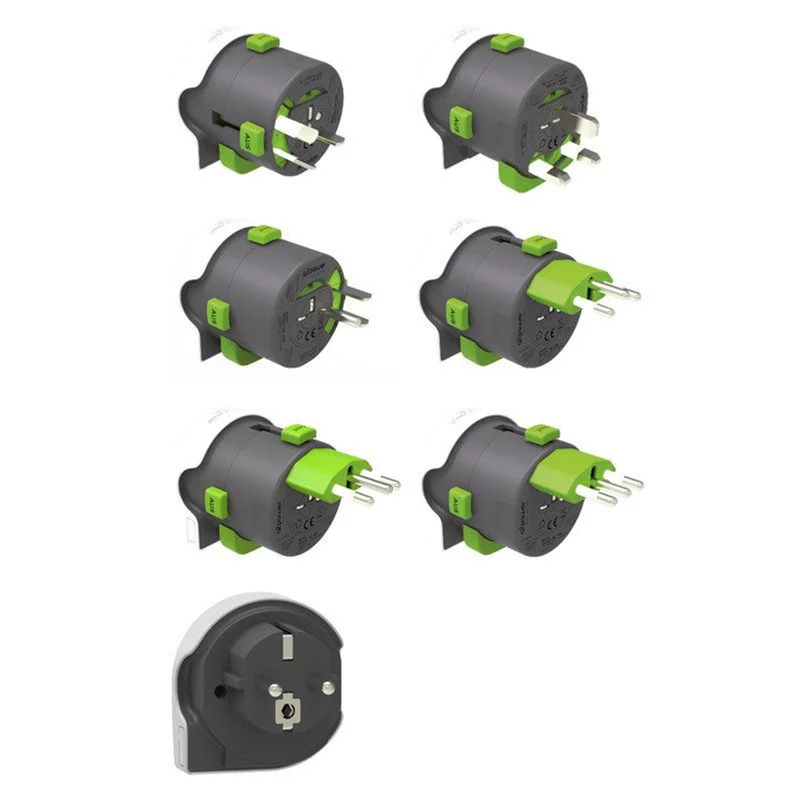 Q2Power Qdapter 360 adapter til vægstik i hele verden