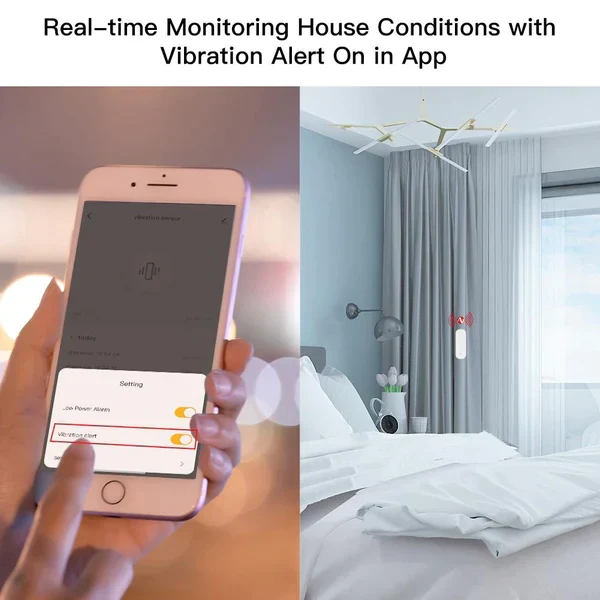 Moes Sensor de Vibração Inteligente - Smart Zigbee