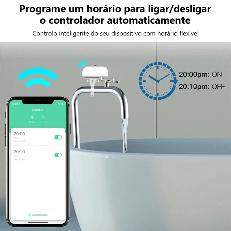 Moes Controlador de Válvula inteligente de tubagem de gás e água - Smart Zigbee