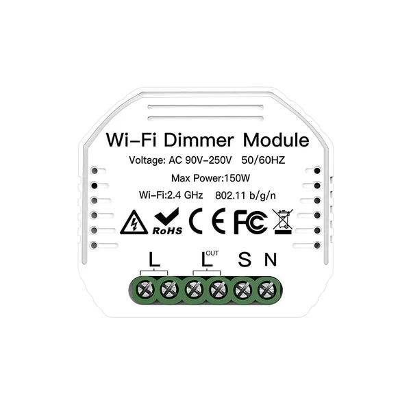 Moes Módulo de Interruptor de 1 Canal Dimmer - Smart WiFi