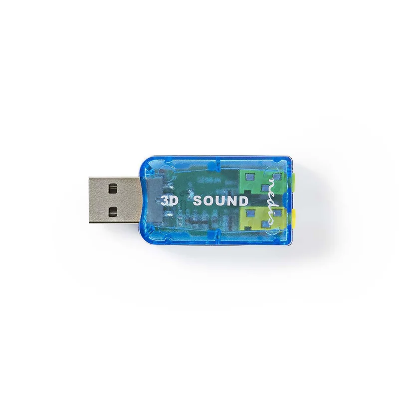 Geluidskaart 5.1 - USB 2.0 - Headset-aansluiting: 3.5 mm Male