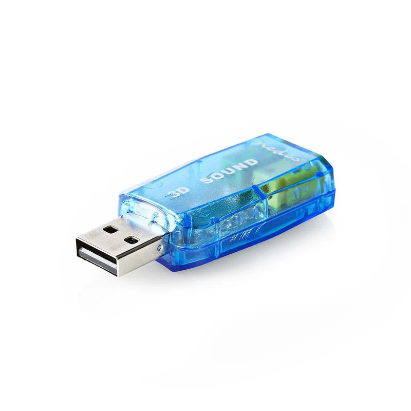 Geluidskaart 5.1 - USB 2.0 - Headset-aansluiting: 3.5 mm Male