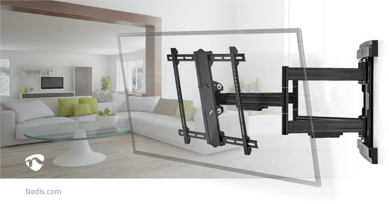 Draai- en Kantelbare TV-Muurbeugel 37 - 80" - Maximaal schermgewicht: 70 kg - Kantelbaar