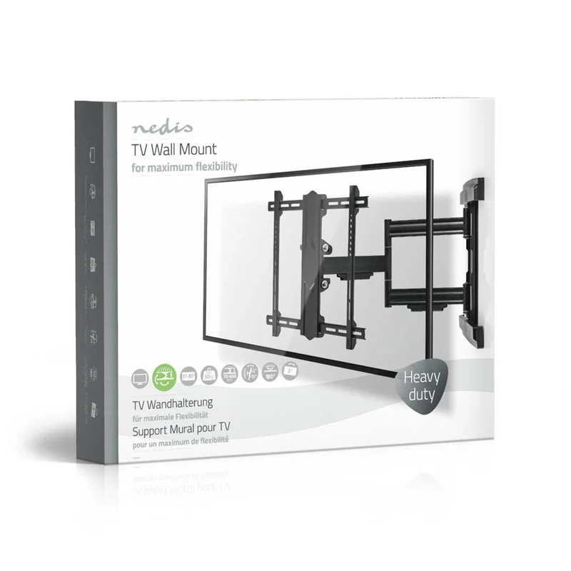 Draai- en Kantelbare TV-Muurbeugel 37 - 80" - Maximaal schermgewicht: 50 kg - Kantelbaar