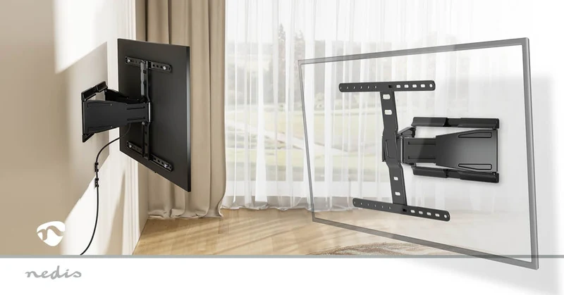 Draai- en Kantelbare TV-Muurbeugel 43 - 90" - Maximaal schermgewicht: 50 kg - Kantelbaar
