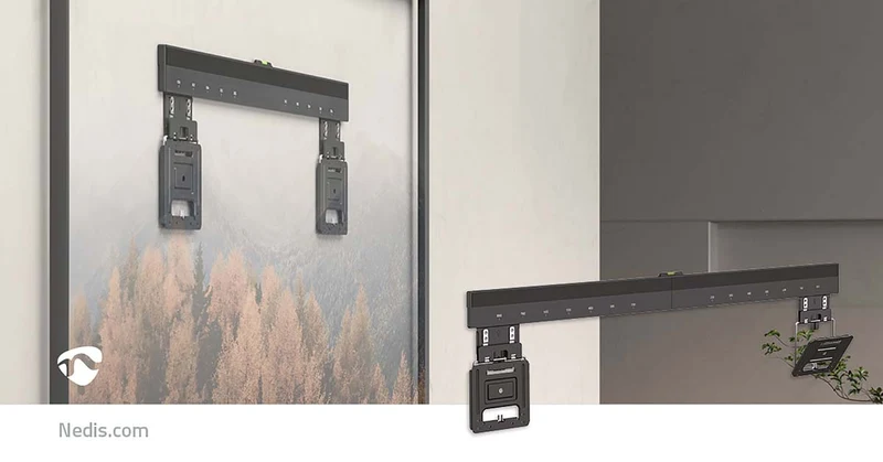 Vaste TV-Muurbeugel 43 - 100" - Maximaal schermgewicht: 75 kg - Minimale muurafstand: 9.50 mm