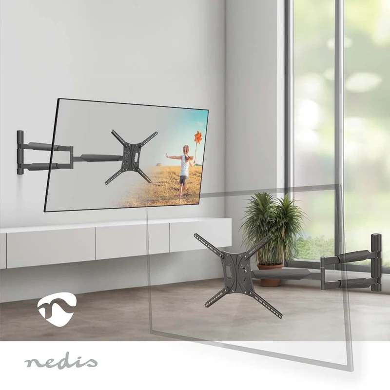 Draai- en Kantelbare TV-Muurbeugel 13 - 86" - Maximaal schermgewicht: 60 kg - Kantelbaar