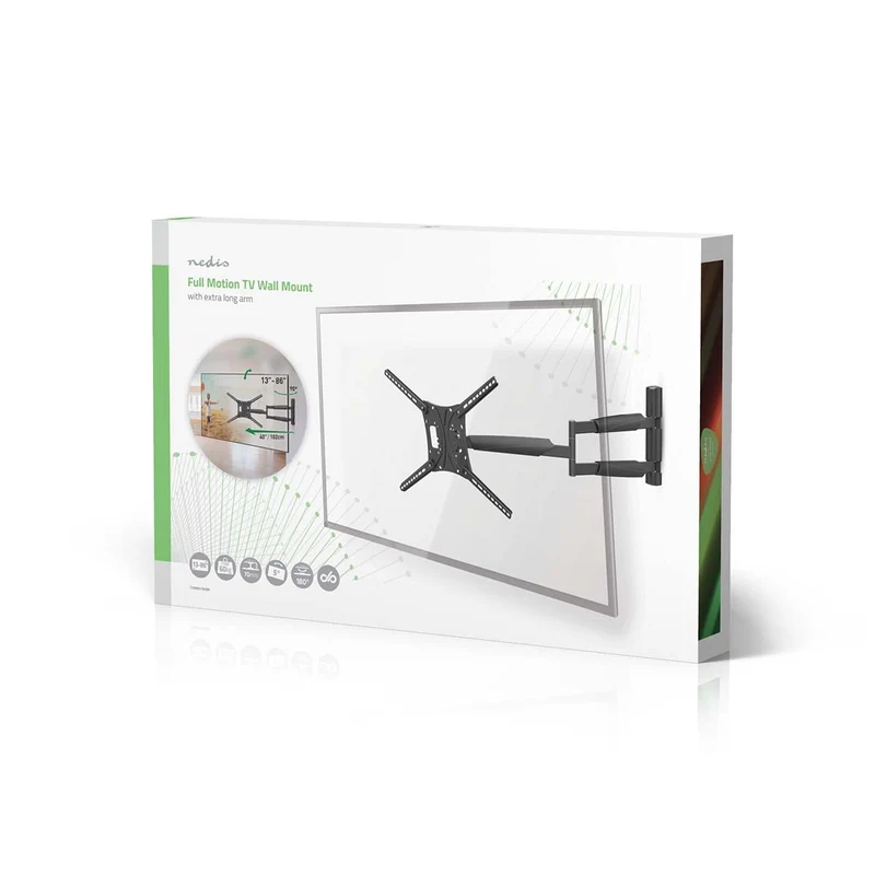 Draai- en Kantelbare TV-Muurbeugel 13 - 86" - Maximaal schermgewicht: 60 kg - Kantelbaar