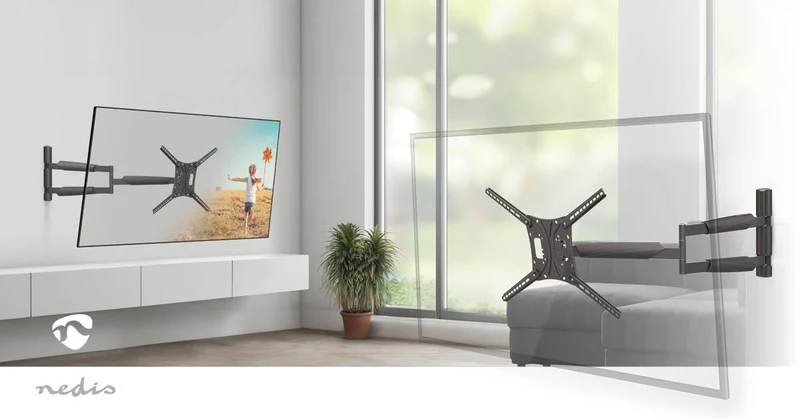 Draai- en Kantelbare TV-Muurbeugel 13 - 86" - Maximaal schermgewicht: 60 kg - Kantelbaar