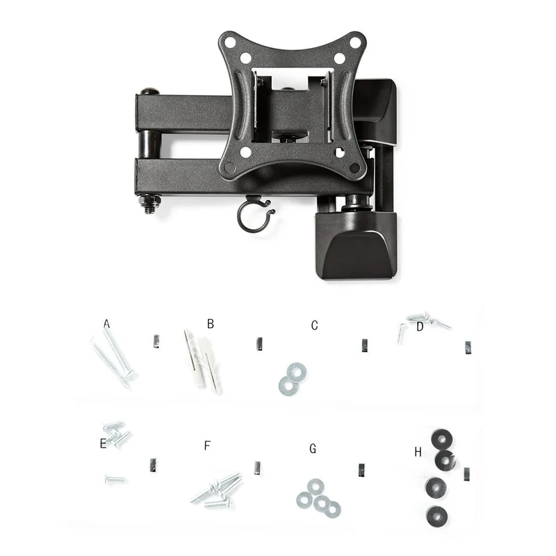Draai- en Kantelbare TV-Muurbeugel 13 - 27" - Maximaal schermgewicht: 15 kg - Kantelbaar