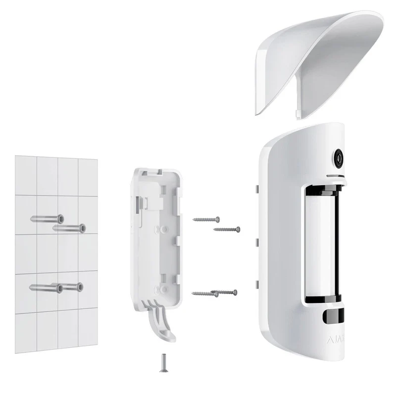 Ajax Detector PIR com câmara sem fios com petição de imagem para alarme Branco para Exterior - Ajax MotionCam Outdoor (PhOD) Jeweller