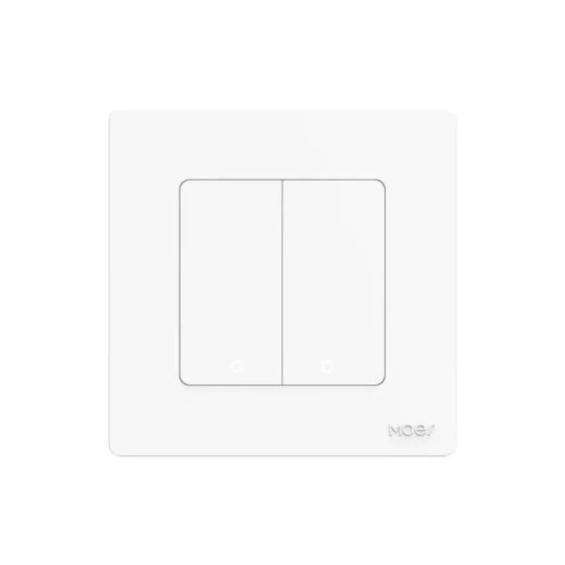 MOES Comando de cenários 2 Botões Zigbee Branco - Série Star Ring