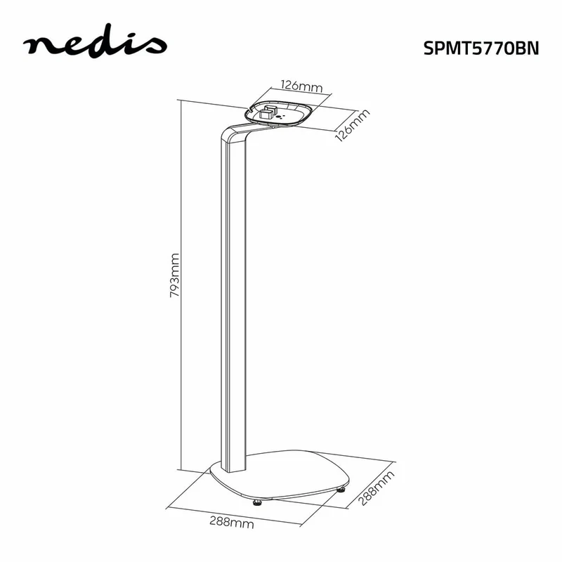 Speakerbeugel Geschikt voor: Sonos® One SL™ / Sonos® One™ / Sonos® PLAY:1™ - Standaard - 10
