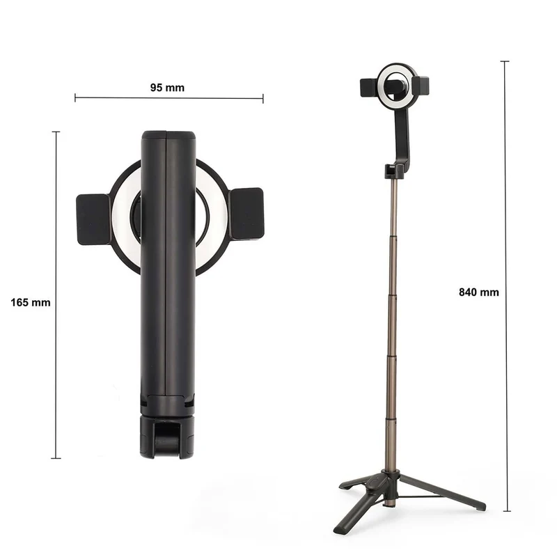 Bluetooth® Selfie Stick Bluetooth® versie: 5.0 - Maximale schermgrootte: 7" - Gevouwen lengte: 17 cm