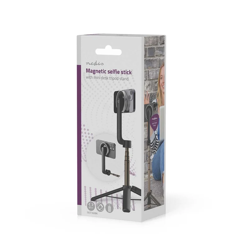 Bluetooth® Selfie Stick Bluetooth® versie: 5.0 - Maximale schermgrootte: 7" - Gevouwen lengte: 17 cm