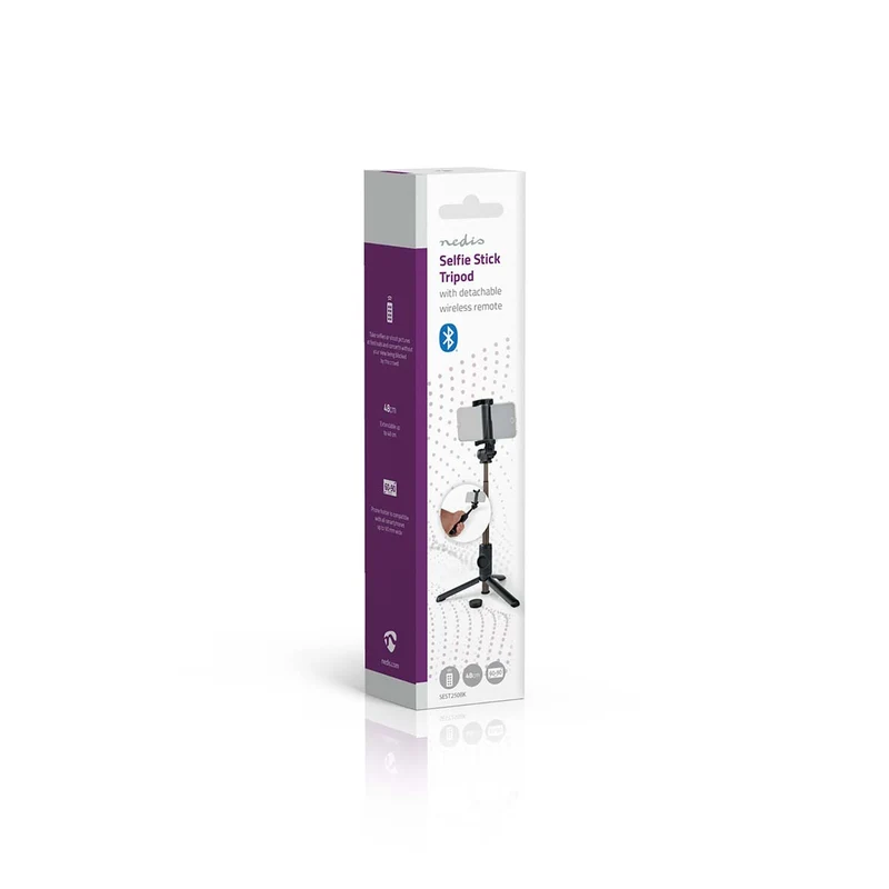Bluetooth® Selfie Stick Bluetooth® versie: 4.2 - Maximale schermgrootte: 3.54" - Gevouwen lengte: 19 cm