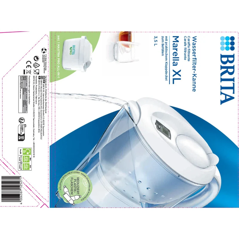 Brita water filter jug Marella XXL white 3.5 L capacity
