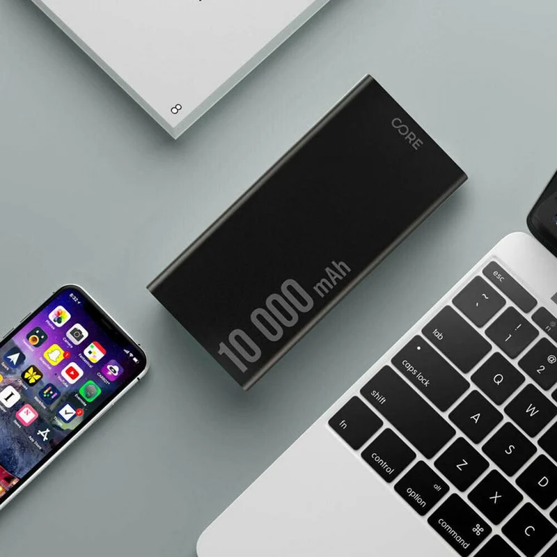 Forever SPF-01 10.000 mAh 18W PD + QC Powerbank, Sort
