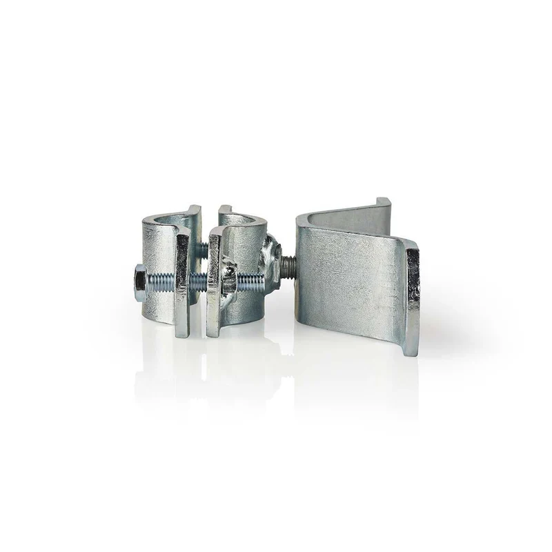 Mastklem voor Satellietschotel Diameter bereik: 38 - 40 mm - Staal - Zilver