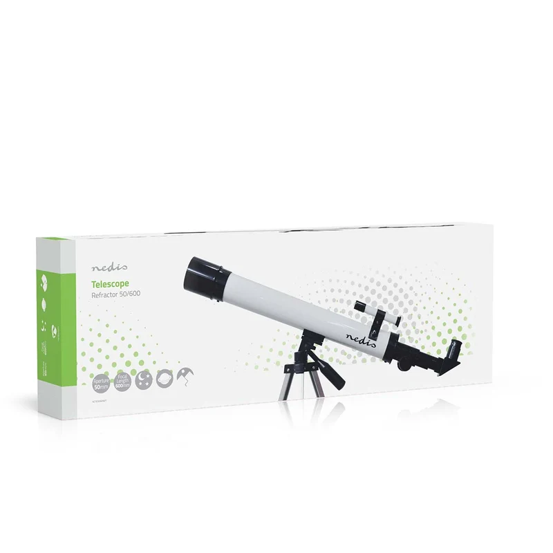 Telescoop Diafragma: 50 mm - Brandpuntsafstand: 600 mm - Finderscope: 5 x 24