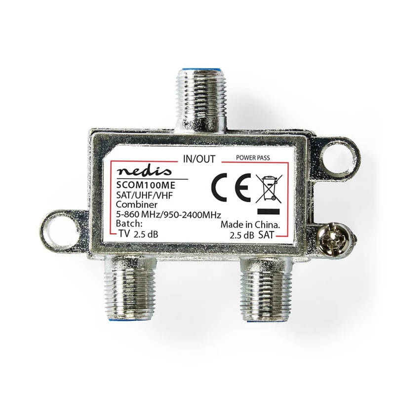 Satelliet-Combiner 5-862 MHz - 950-2400 MHz - 75 Ohm