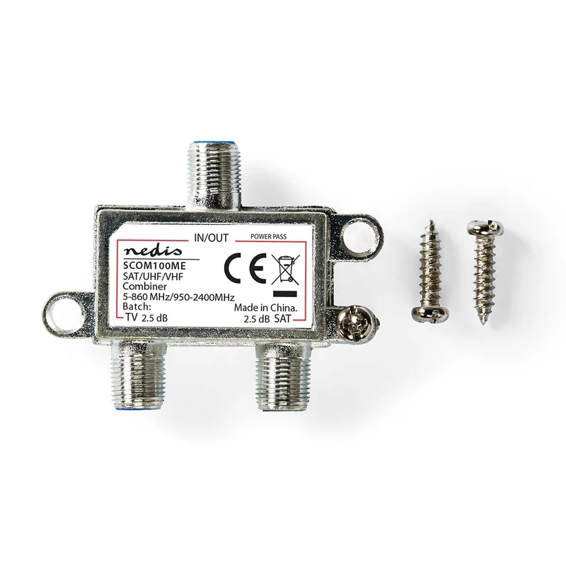 Satelliet-Combiner 5-862 MHz - 950-2400 MHz - 75 Ohm