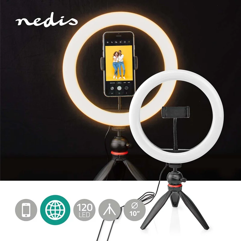 Ringlicht 10 inch - 120 LED's - 2700 - 6700