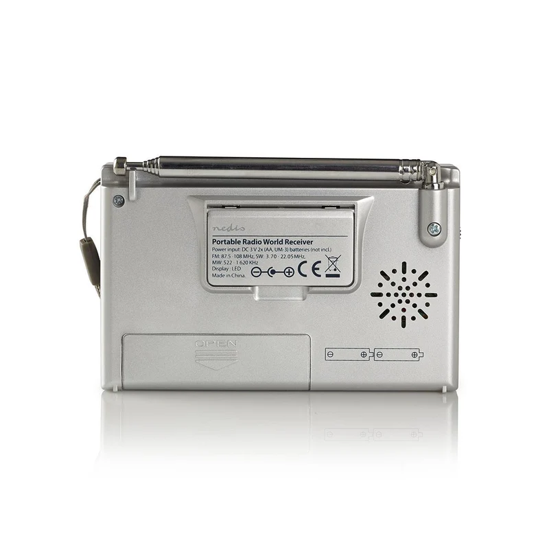 Wereldradio Draagbaar Model - AM / FM / SW - Batterij Gevoed / Netvoeding