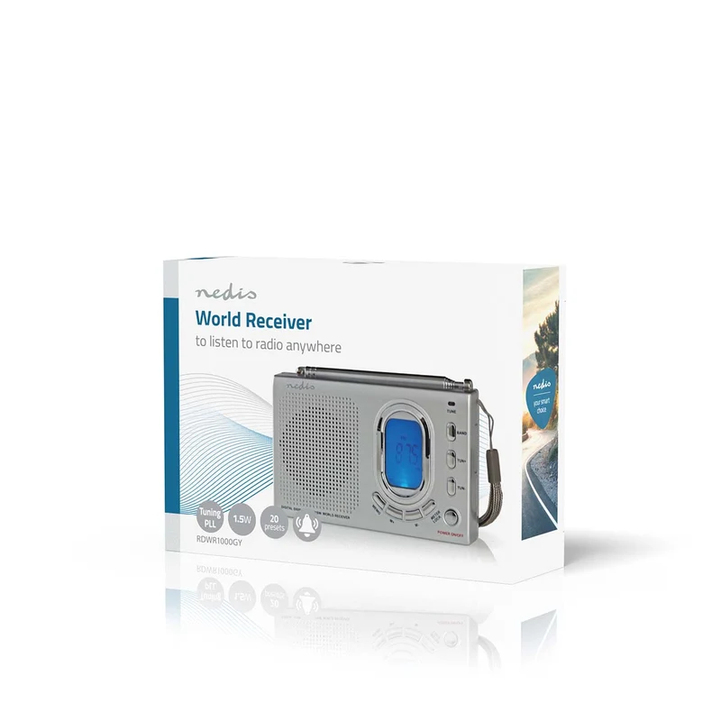 Wereldradio Draagbaar Model - AM / FM / SW - Batterij Gevoed / Netvoeding