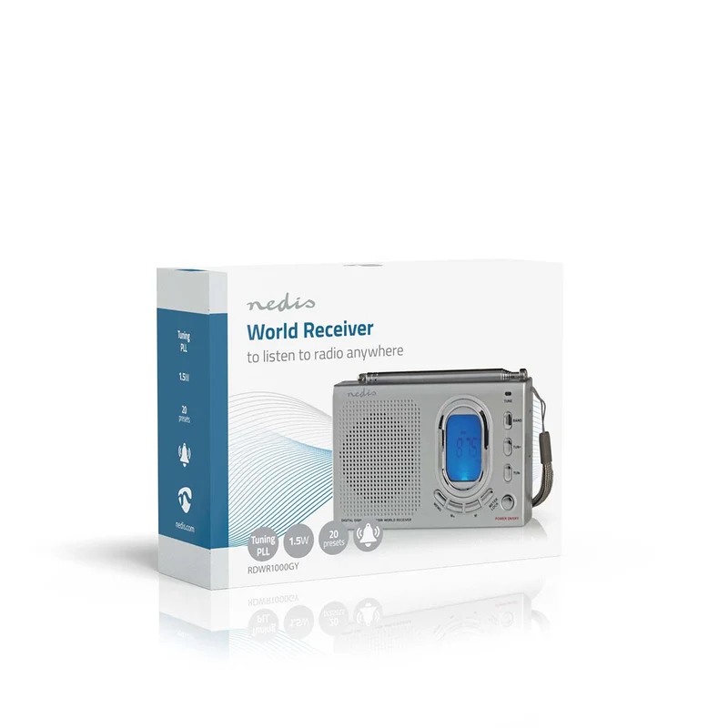 Wereldradio Draagbaar Model - AM / FM / SW - Batterij Gevoed / Netvoeding