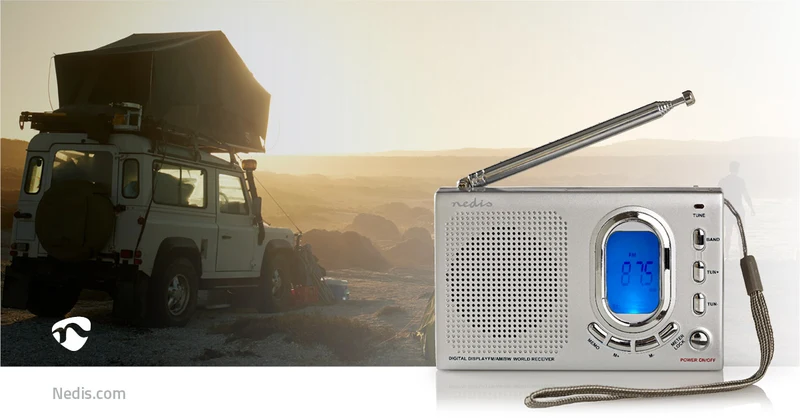 Wereldradio Draagbaar Model - AM / FM / SW - Batterij Gevoed / Netvoeding