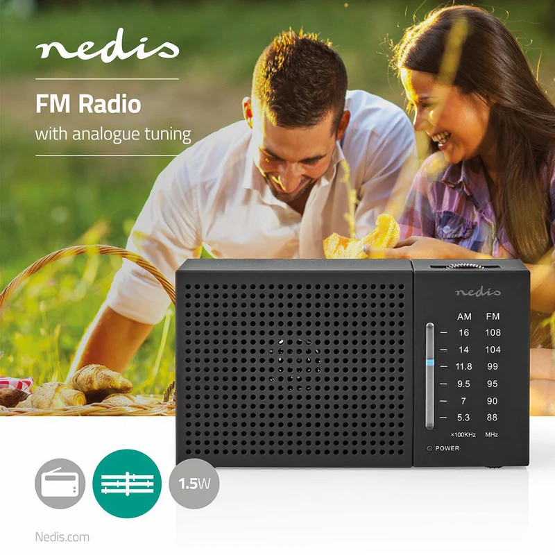FM-Radio Draagbaar Model - AM / FM - Batterij Gevoed