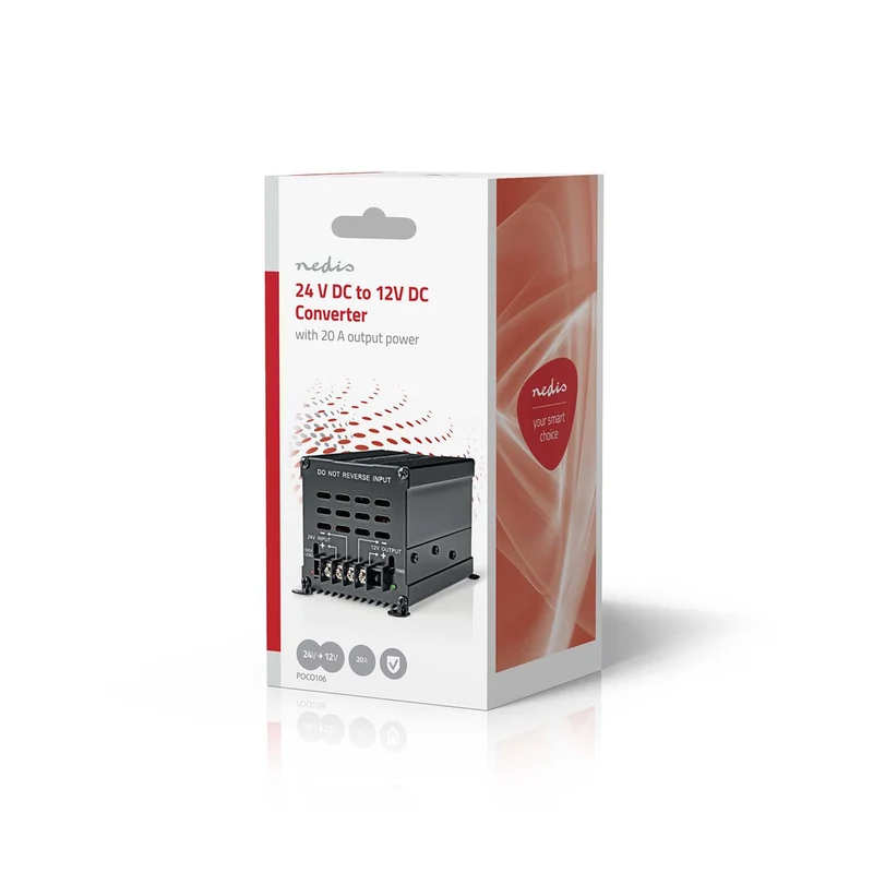 Power Converter Auto Aangedreven - 24 V DC - 12 V DC
