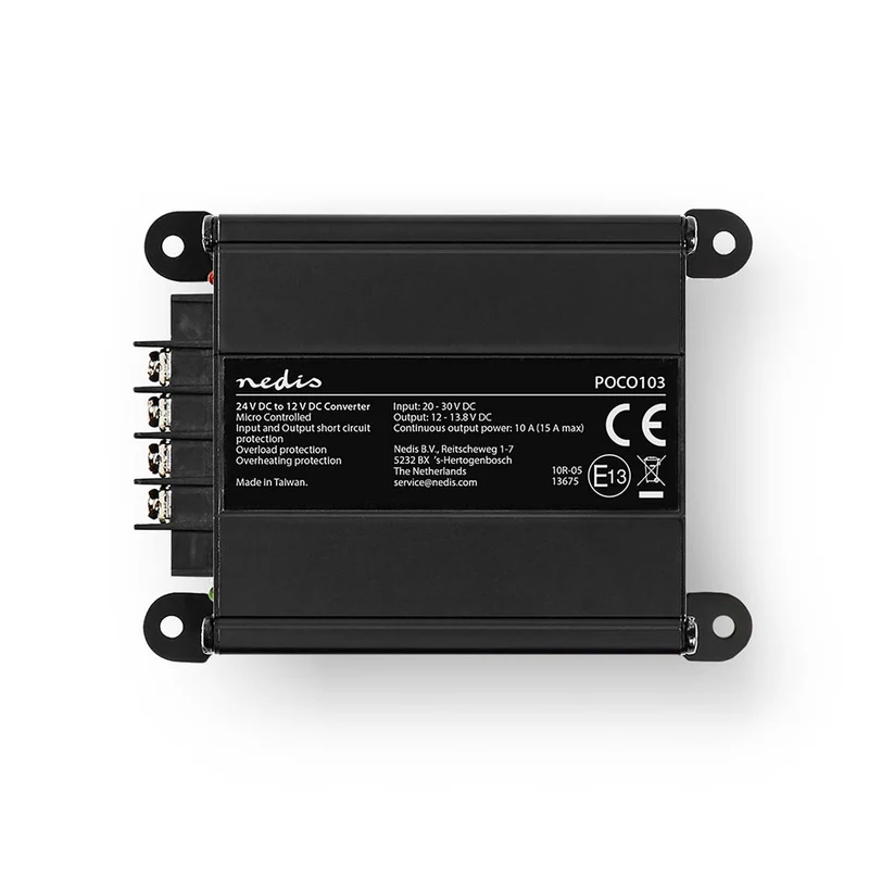 Power Converter Auto Aangedreven - 24 V DC - 12 V DC