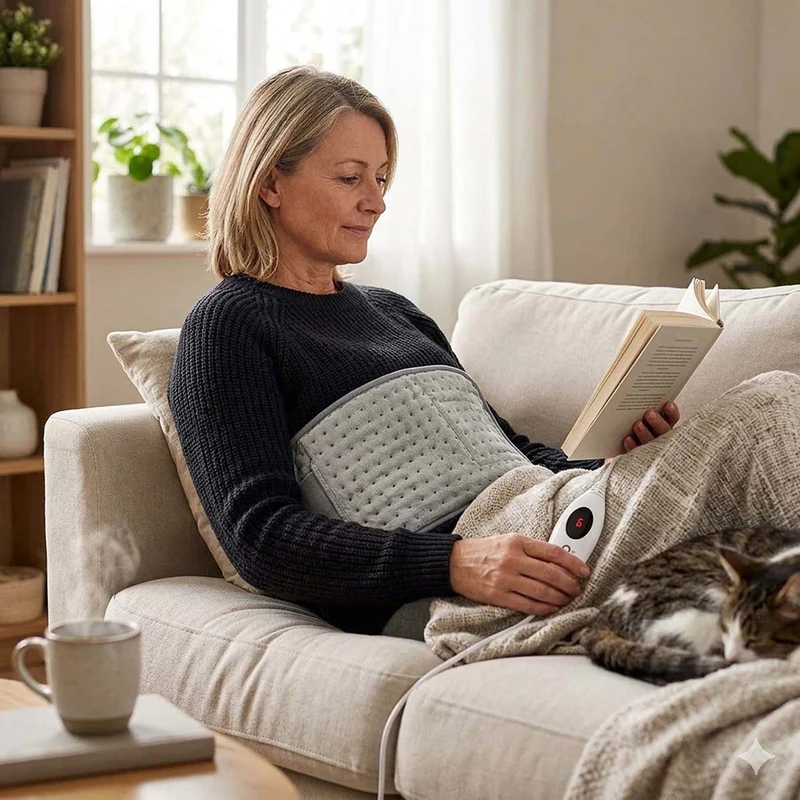 Verwarmingskussen Buik en Rug - 6 Warmte Standen - Oververhittingsbeveiliging