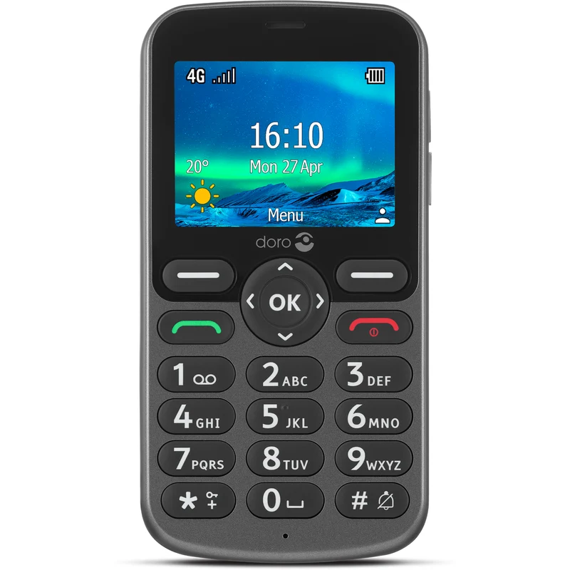 Doro 5861 4G, Graphite