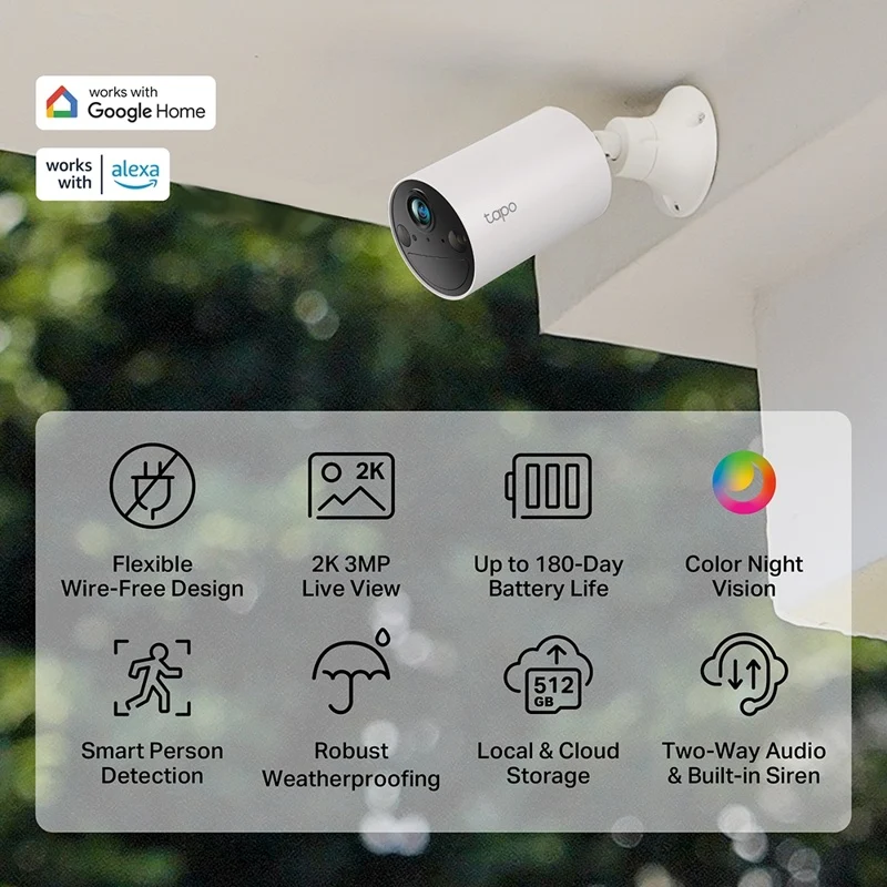 TP-Link Tapo C410 WiFi Security Camera (2-pack)
