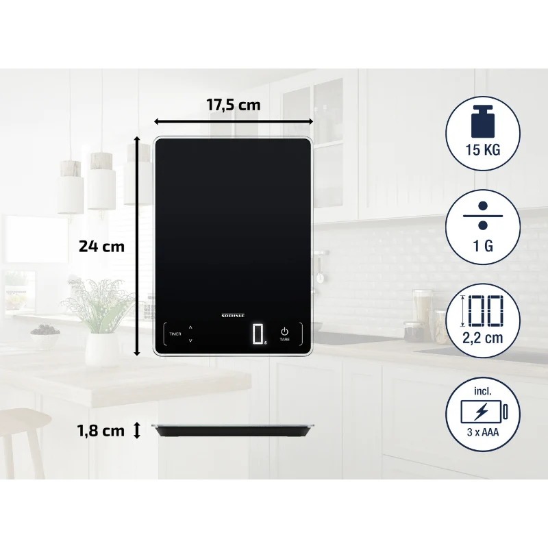 Electronic kitchen scale Soehnle Page Profi 100, black