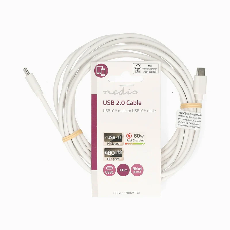 USB-Kabel USB 2.0 - USB-C™ Male - USB-C™ Male