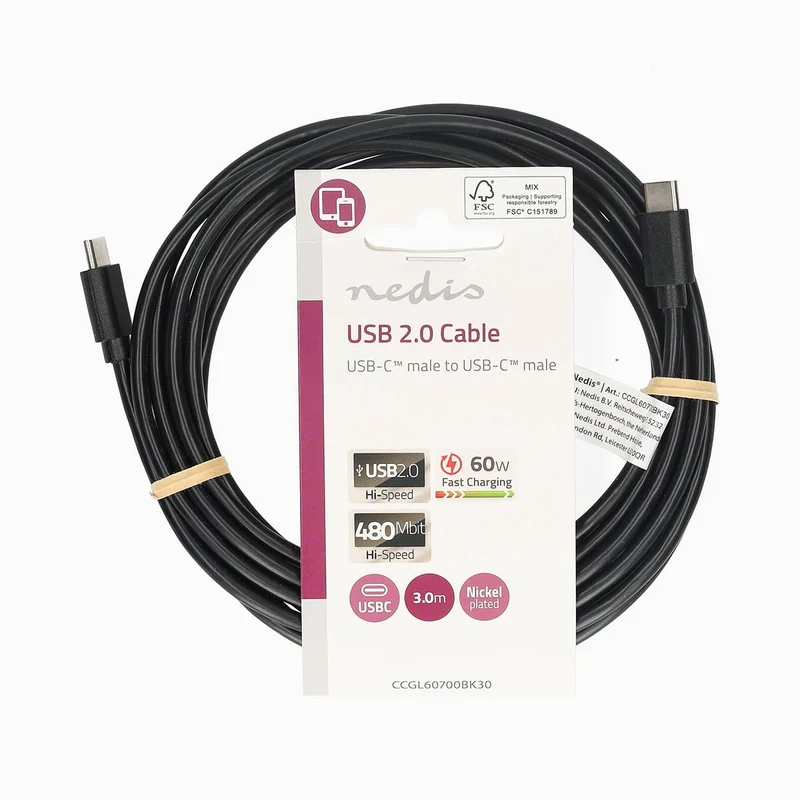 USB-Kabel USB 2.0 - USB-C™ Male - USB-C™ Male